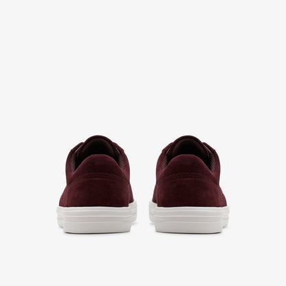 Clarks Makea Court Burgundy Suede