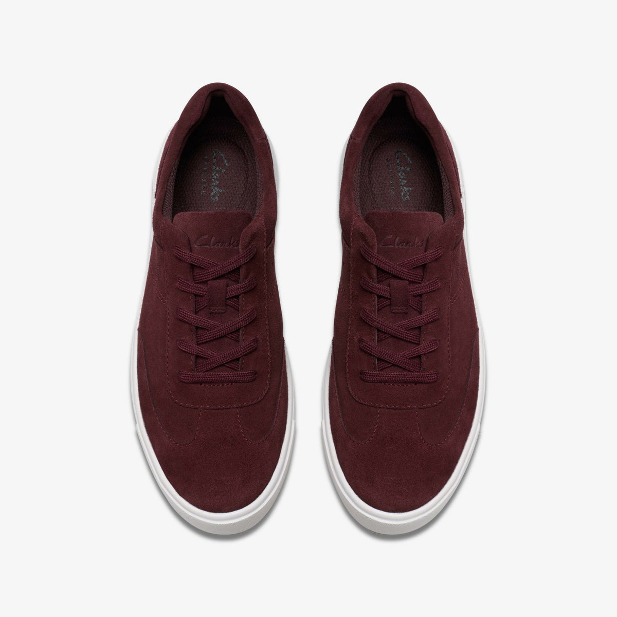 Clarks Makea Court Burgundy Suede