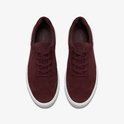 Clarks Makea Court Burgundy Suede
