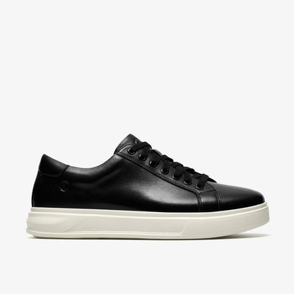Clarks Goswell Tie Black Leather