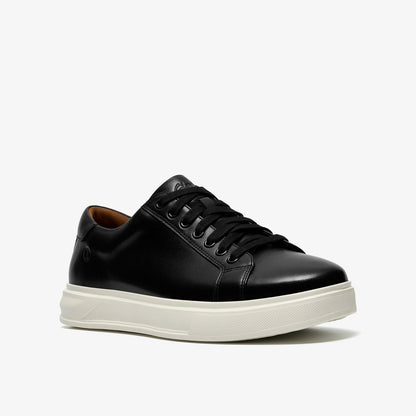 Clarks Goswell Tie Black Leather