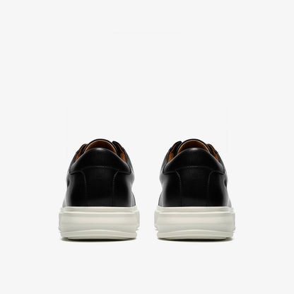 Clarks Goswell Tie Black Leather