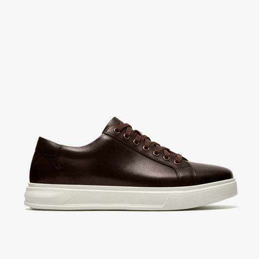Clarks Goswell Tie Brown Leather