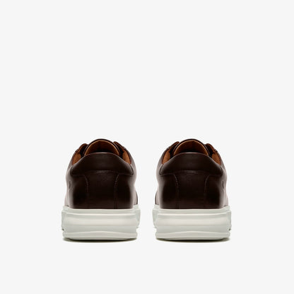 Clarks Goswell Tie Brown Leather