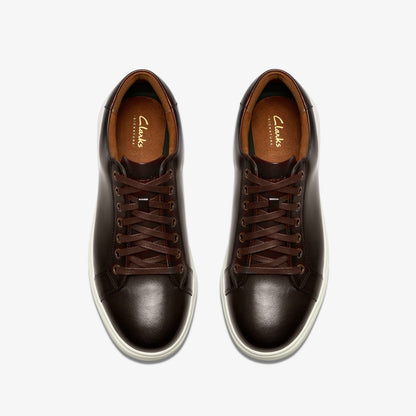 Clarks Goswell Tie Brown Leather
