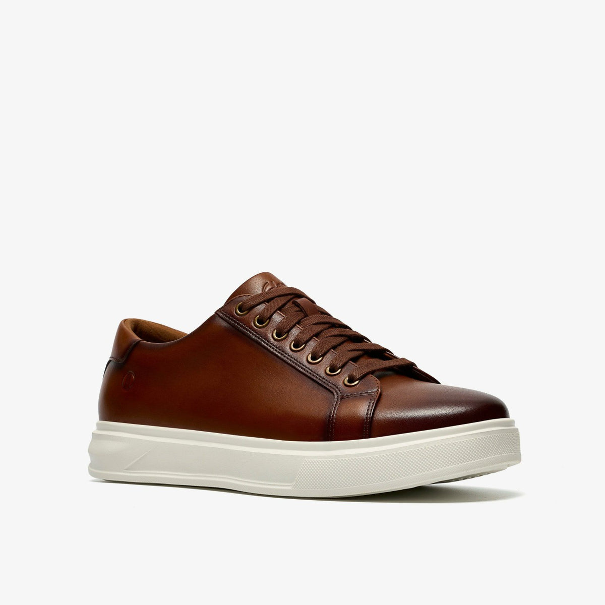 Clarks Goswell Tie Tan Leather