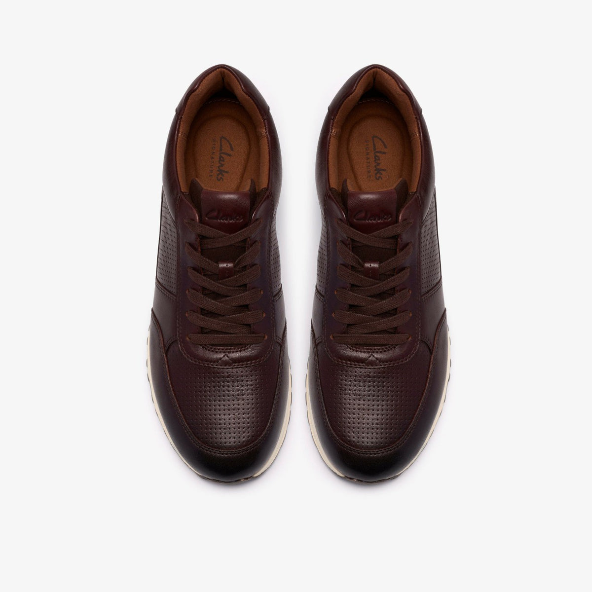 Clarks Radwell Tie Brown Leather