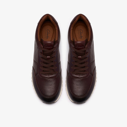 Clarks Radwell Tie Brown Leather