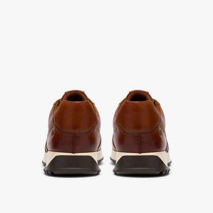 Clarks Radwell Tie Tan Leather