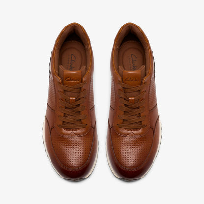 Clarks Radwell Tie Tan Leather