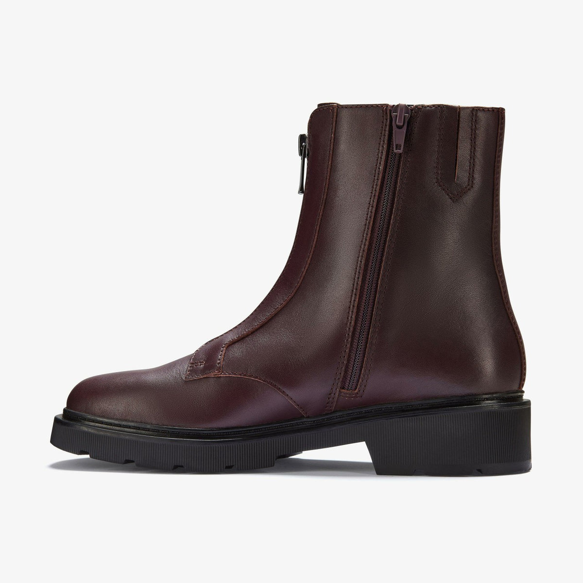 Clarks Lauryl Zip Merlot Leather