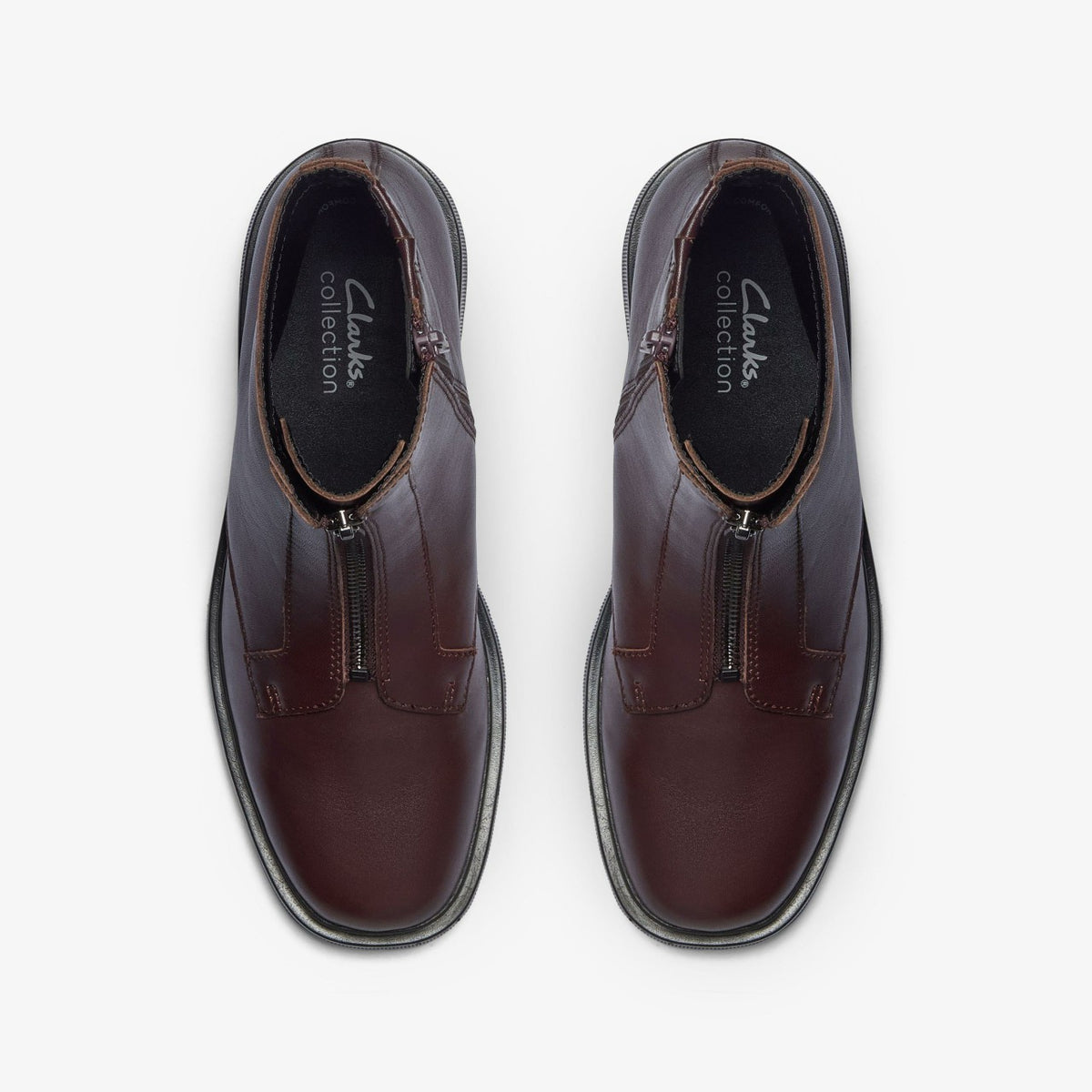 Clarks Lauryl Zip Merlot Leather
