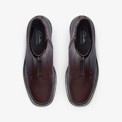 Clarks Lauryl Zip Merlot Leather