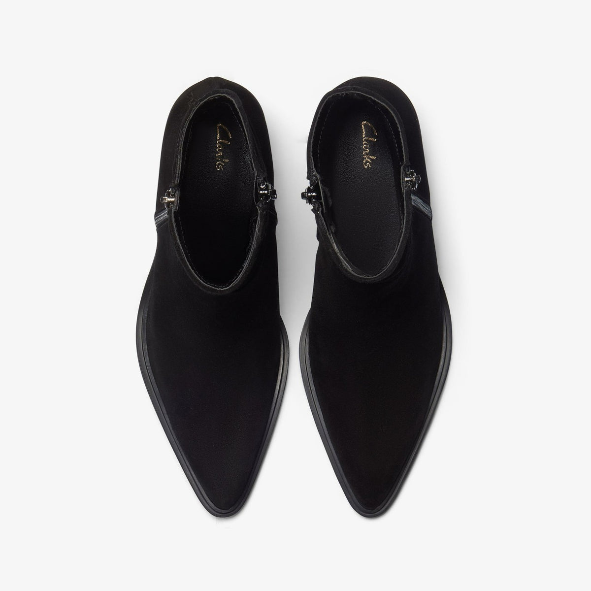 Clarks Jesse Zip Black Suede