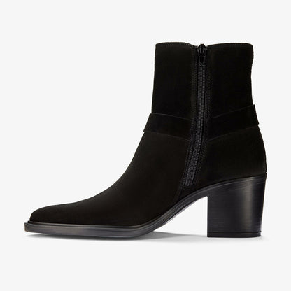 Clarks Jesse Buckle Black Suede