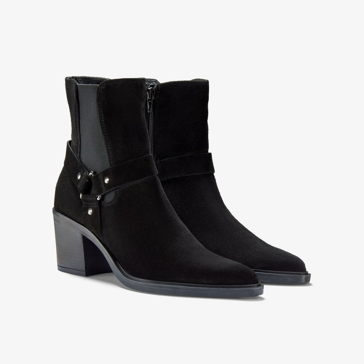 Clarks Jesse Buckle Black Suede