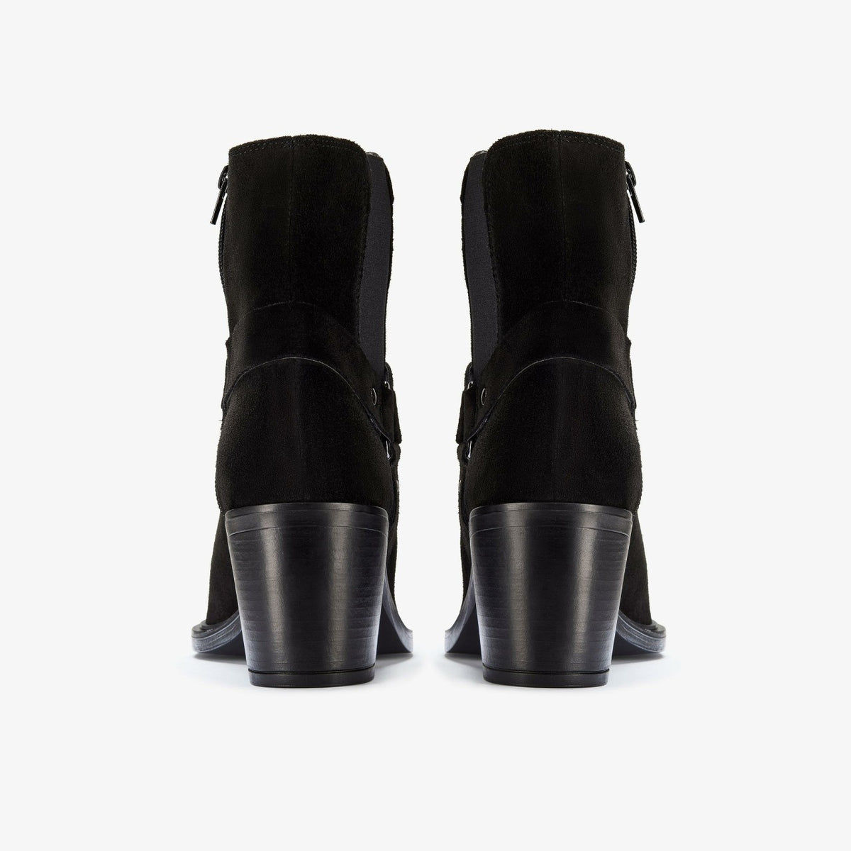 Clarks Jesse Buckle Black Suede