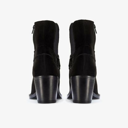 Clarks Jesse Buckle Black Suede
