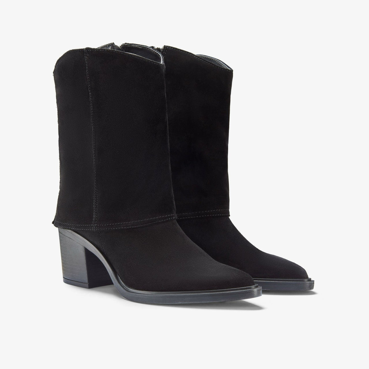 Clarks Jesse Mid Black Suede