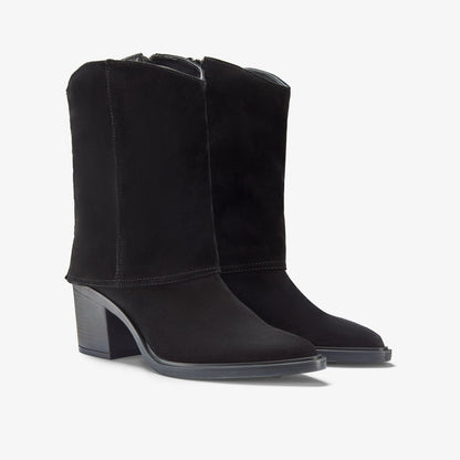 Clarks Jesse Mid Black Suede