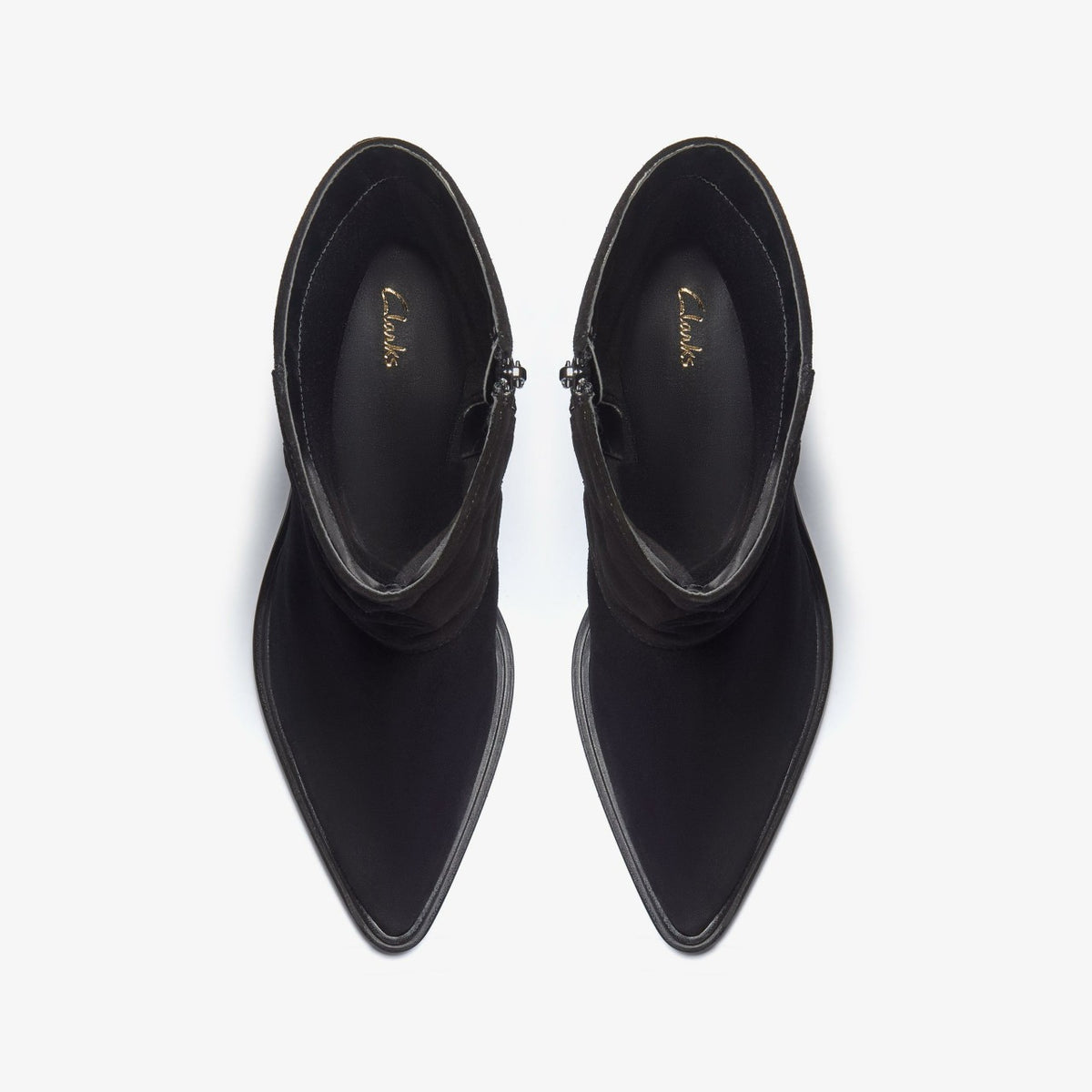 Clarks Jesse Mid Black Suede