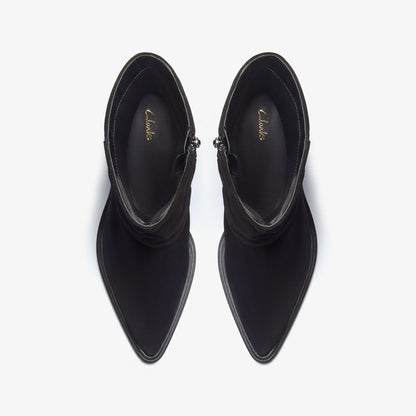 Clarks Jesse Mid Black Suede