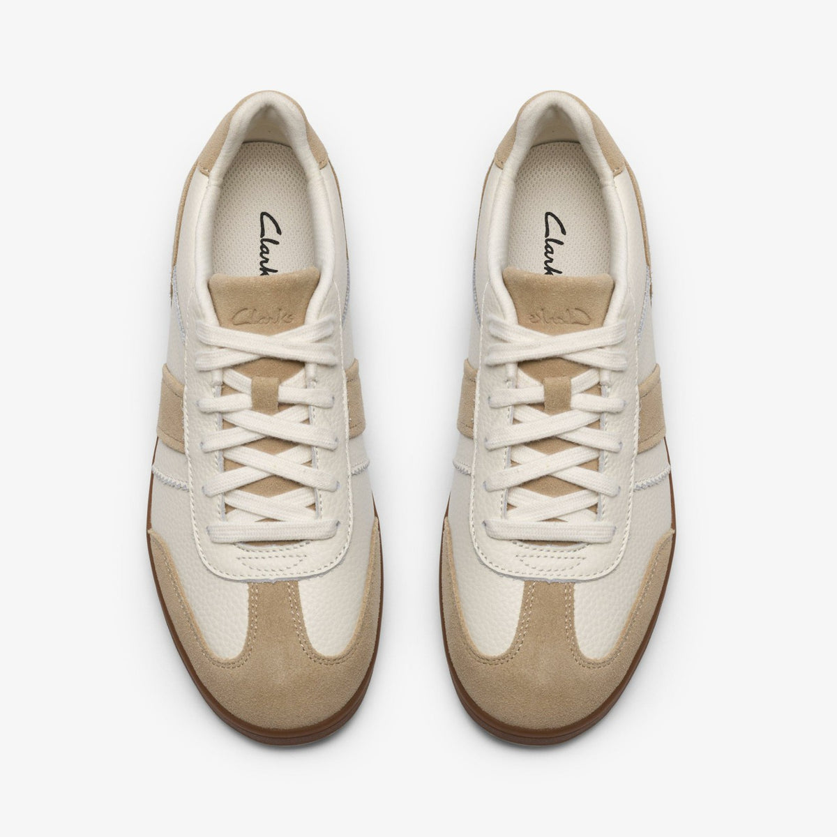 Clarks Seco Speed White Combination Leather