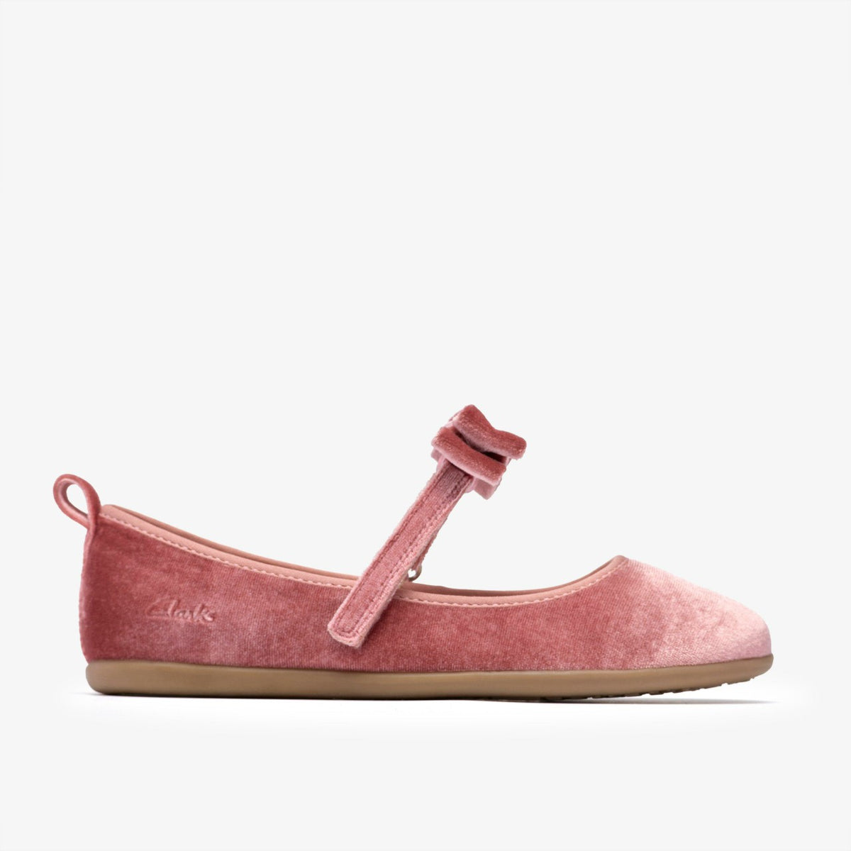 Clarks Charm Bow Kid Dusty Pink