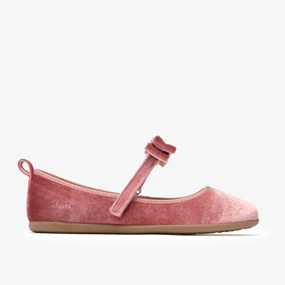 Clarks Charm Bow Kid Dusty Pink