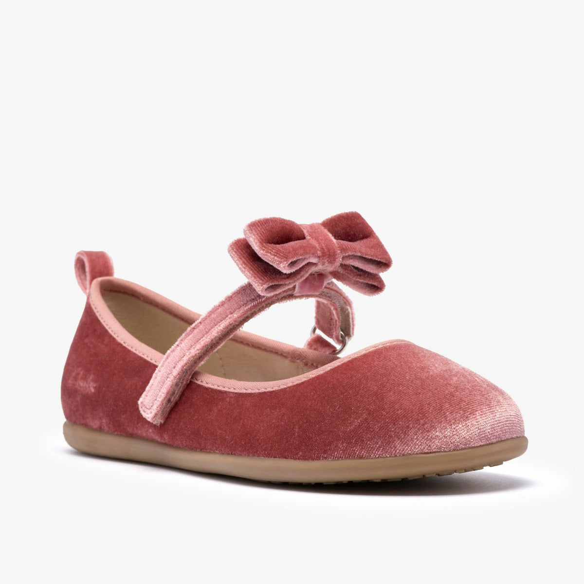 Clarks Charm Bow Kid Dusty Pink