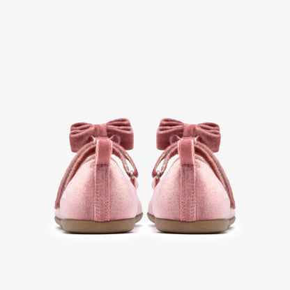 Clarks Charm Bow Kid Dusty Pink