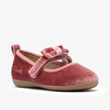 Clarks Charm Bow Toddler Dusty Pink