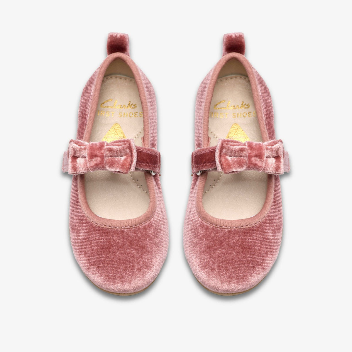 Clarks Charm Bow Toddler Dusty Pink