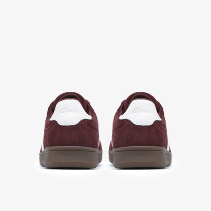 Clarks Seco Speed Burgundy Suede