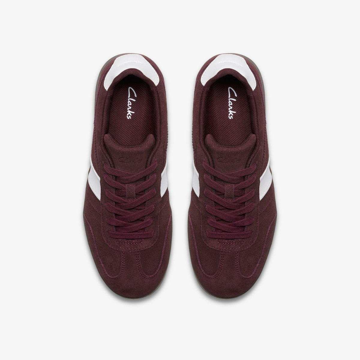 Clarks Seco Speed Burgundy Suede