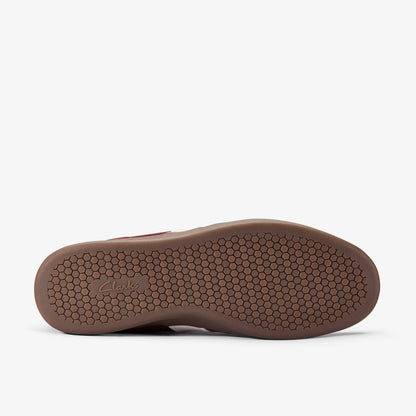 Clarks Seco Speed Burgundy Suede