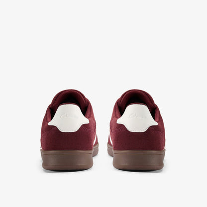 Clarks Seco Speed Burgundy Suede