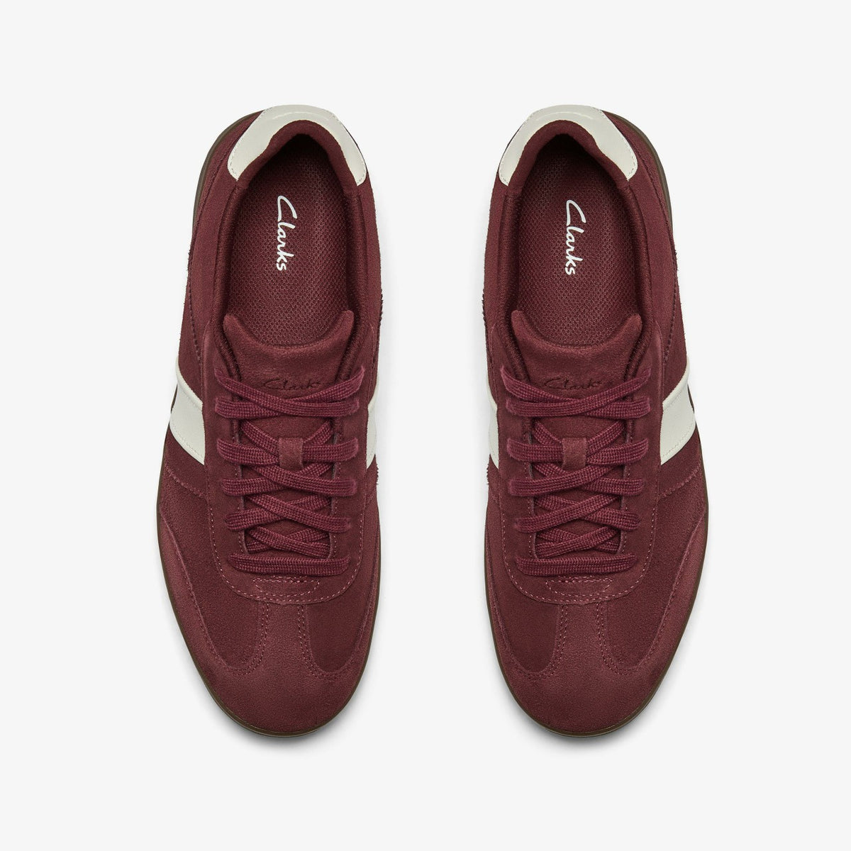 Clarks Seco Speed Burgundy Suede