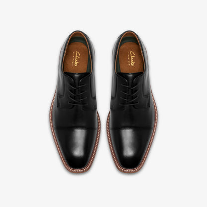 Clarks Craft Emile Black Leather