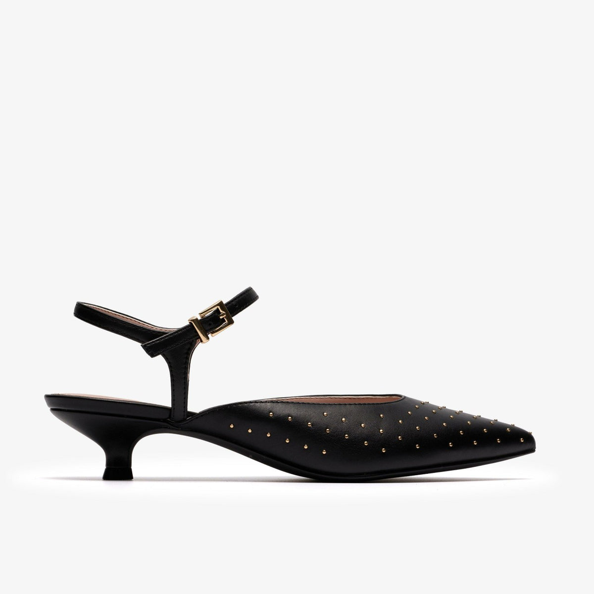 Clarks Pisa Stud Black Leather