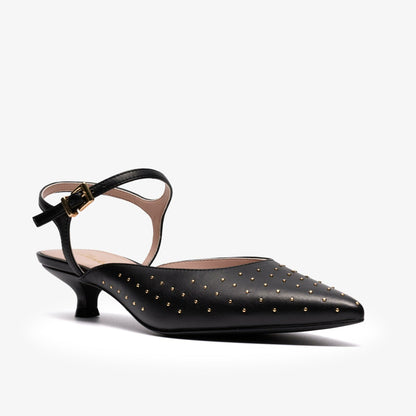 Clarks Pisa Stud Black Leather