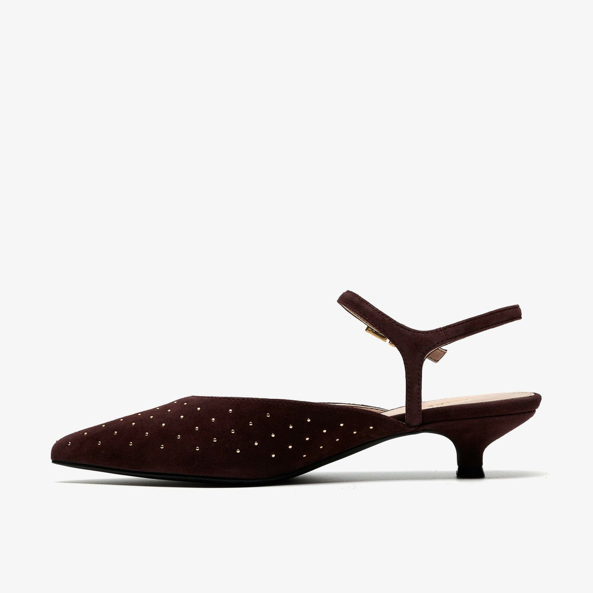 Clarks Pisa Stud Brown Suede