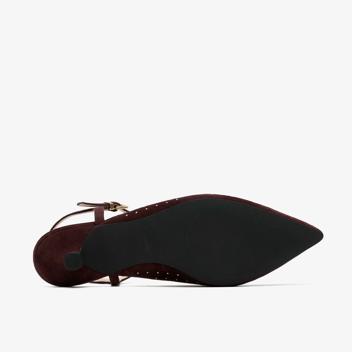 Clarks Pisa Stud Brown Suede
