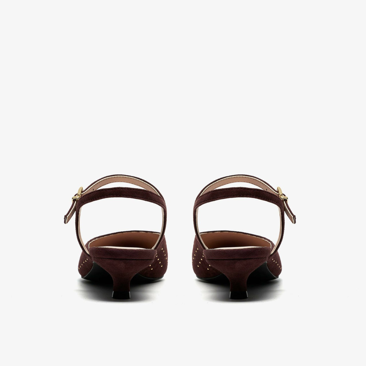 Clarks Pisa Stud Brown Suede