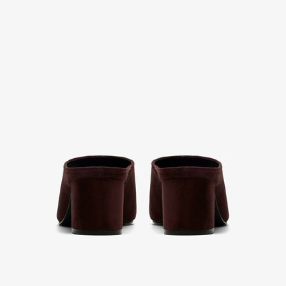 Clarks Siray Mule Dark Brown Suede