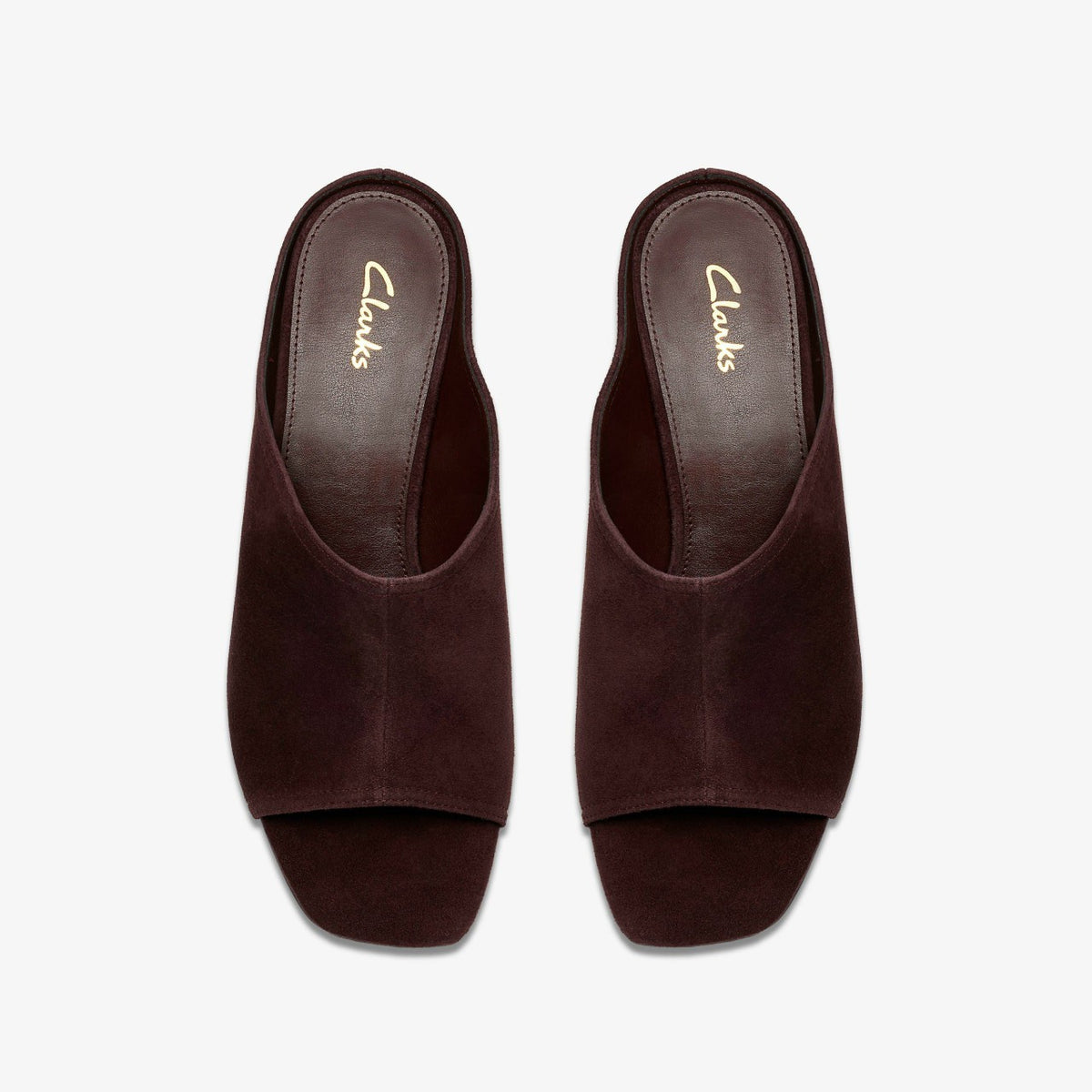 Clarks Siray Mule Dark Brown Suede