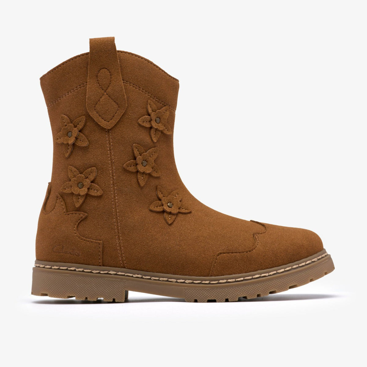 Clarks Adelaide Mid Kid Tan