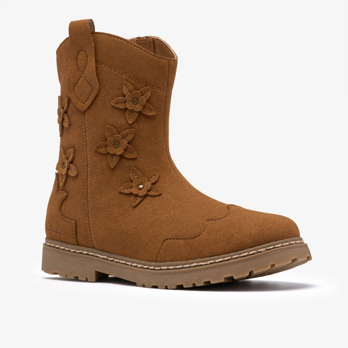 Clarks Adelaide Mid Kid Tan
