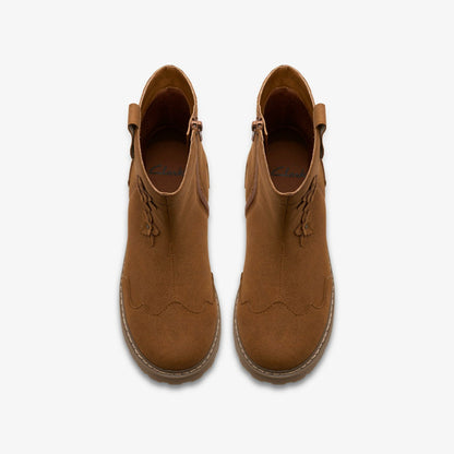 Clarks Adelaide Mid Kid Tan