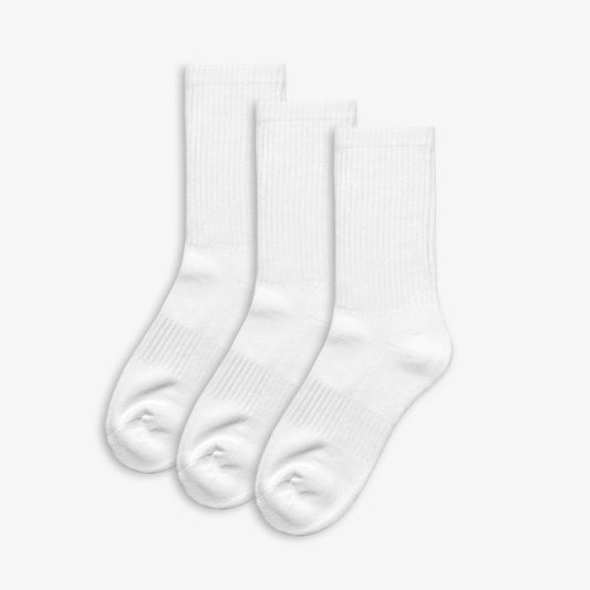 Clarks School Socks Junior Size 4-6.5 White